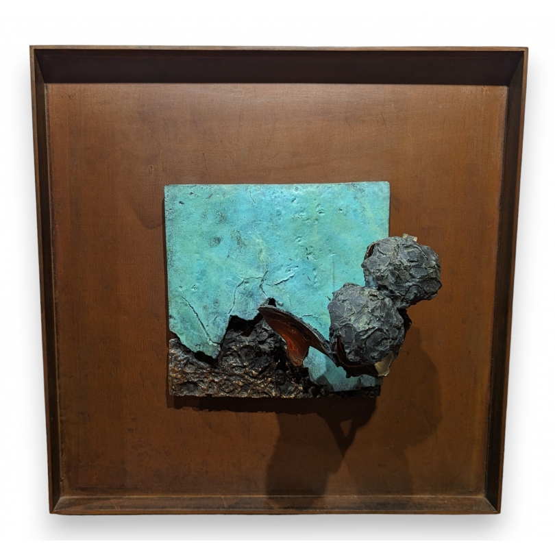 Tableau en bronze articulé signé BROGLIA 5/50