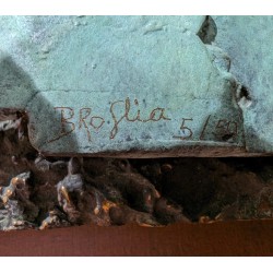 Tableau en bronze articulé signé BROGLIA 5/50