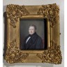 Paire de miniatures \"Couple\" signé Mie BOST 1840