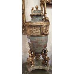  Vase avec couvercle en onyx sur  Moinat SA  - Antiquités décoration