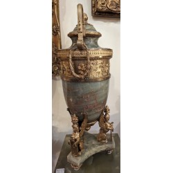  Vase avec couvercle en onyx sur  Moinat SA  - Antiquités décoration
