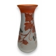 Vase en verre peint "Lierre" signé LEG