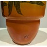 Painted glass vase ‘Cornouiller’, signed LEG