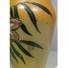 Painted glass vase ‘Bouquet’, signed LEG