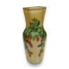 Painted glass vase ‘Cynorhodon’, signed LEG