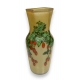 Vase en verre peint "Cynorhodon" signé LEG