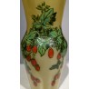 Painted glass vase ‘Cynorhodon’, signed LEG