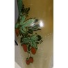 Painted glass vase ‘Cynorhodon’, signed LEG