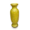 "Art Nouveau" painted glass vase, signed LEG