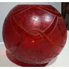 Vase en verre rouge "Art Deco" signé LEGRAS