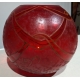 Vase en verre rouge "Art Deco" signé LEGRAS
