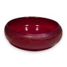 "Art Deco" red glass goblet, signed LEGRAS