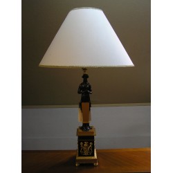 Paire de lampes en bronze doré patiné sur  Moinat SA  - Antiquités décoration