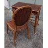 Bureau et chaise en bambou par E. MURIO