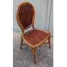 Bureau et chaise en bambou par E. MURIO