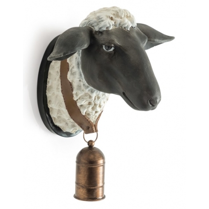 Tête de mouton avec cloche