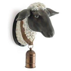 Tête de mouton avec cloche