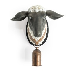 Tête de mouton avec cloche