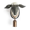 Tête de mouton avec cloche