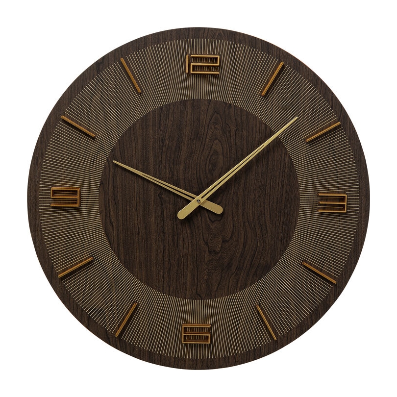 Horloge murale "Levi" marron