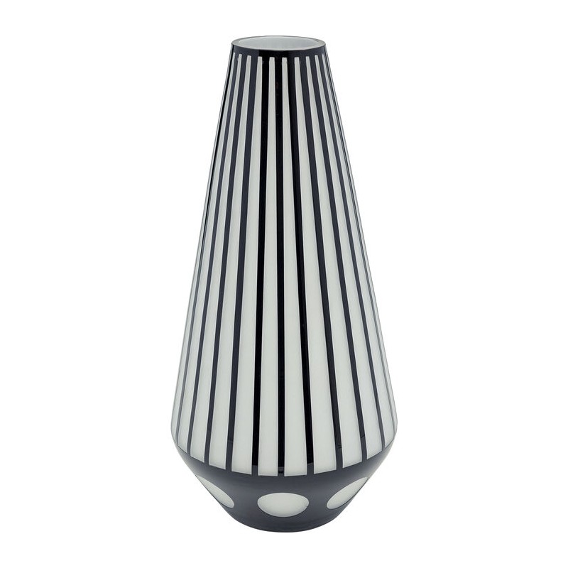 Vase Brillar Cylindre noir et blanc