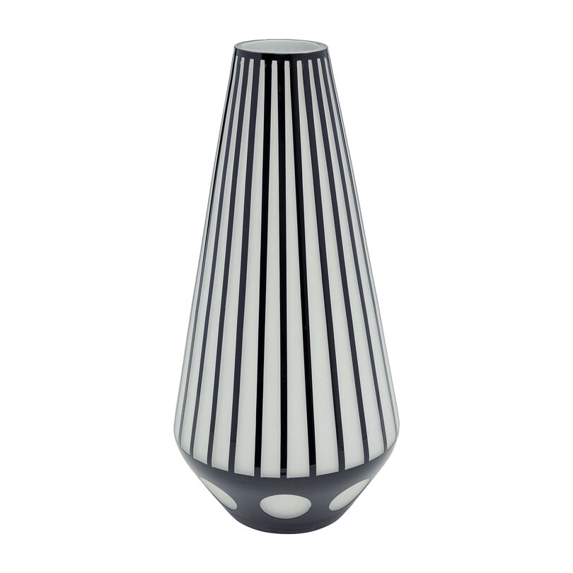 Vase Brillar Cylindre noir et blanc