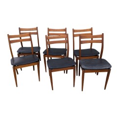Suite de 6 chaises vintage en hêtre