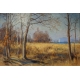 Tableau "Bord de lac" signé F. HUGUENIN L