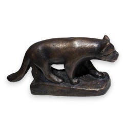 Bronze \"Chat sylvestre\" signé GICÉ 01