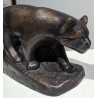 Bronze \"Chat sylvestre\" signé GICÉ 01