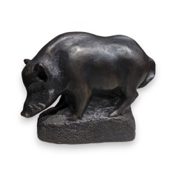 Bronze \"Sanglier flairant\" par GICÉ