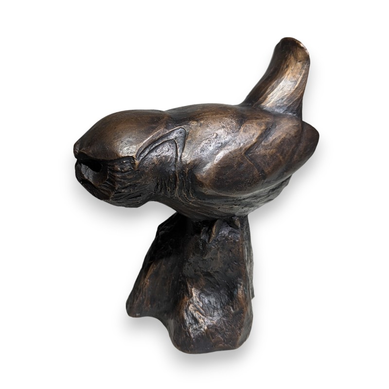 Bronze \"Chouette agressive\" signée GICÉ 95