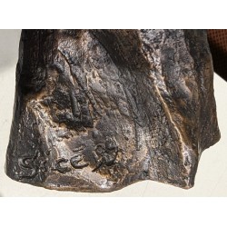 Bronze \"Chouette agressive\" signée GICÉ 95