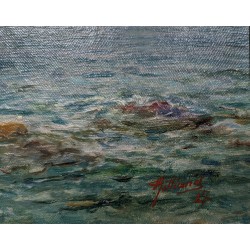 Paintings | Painting entitled ‘Le Grammont’ signed by V. GILLIAND Moinat SA  – Antiques and home décor