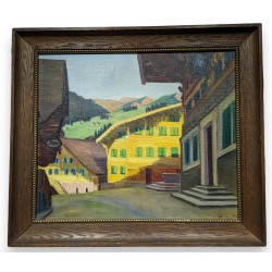 Tableau \"Rougemont\", monogrammée ABG