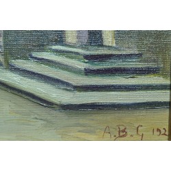 Paintings | ‘Rougemont’ oil painting, monogrammed ABG – Moinat SA  – Antiques and home décor