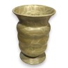 Green crackled ceramic baluster vase