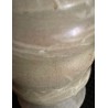 Green crackled ceramic baluster vase