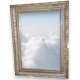 Miroir rectangulaire, en résine moulée