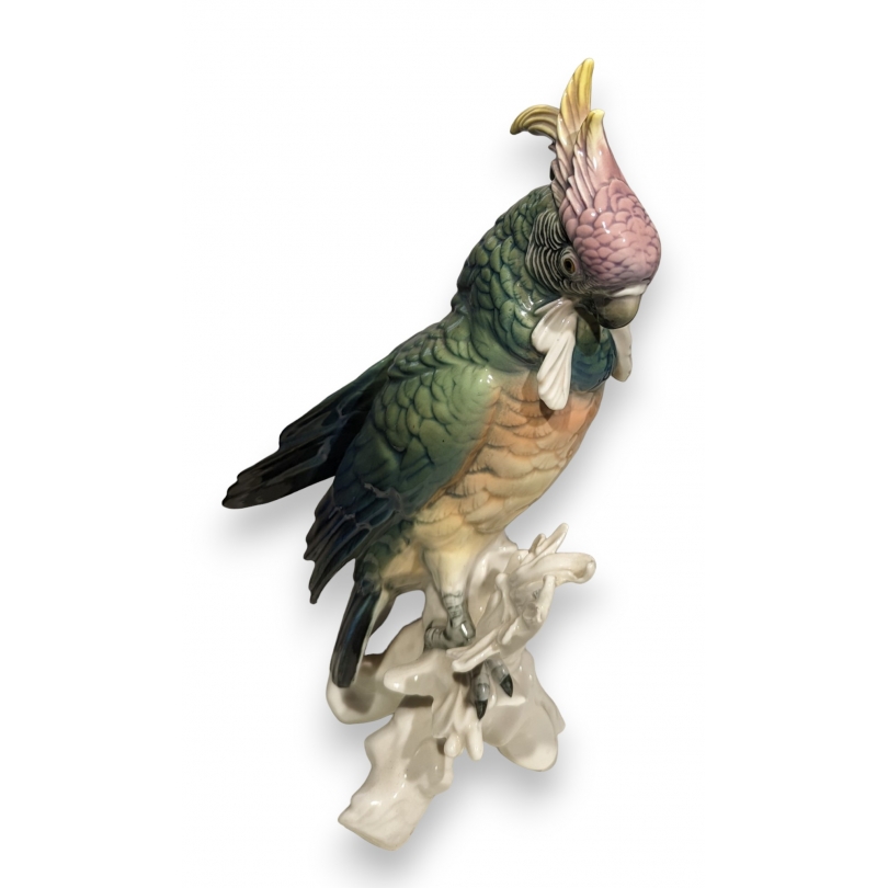 Cacatoès en porcelaine Karl ENS