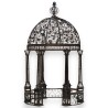 Gazebo acier galvanisé noir