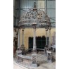 Gazebo acier galvanisé noir