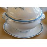 White and blue porcelain tea set from Moinat SA – Antiques and home décor