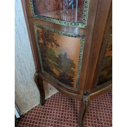 Vitrine style Napoléon III en Vernis Martin