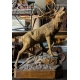 Grand cerf en bois sculpté de Brienz