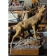 Grand cerf en bois sculpté de Brienz