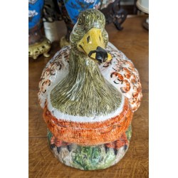 "Duck" earthenware terrine by Moinat SA – Antiques and home décor