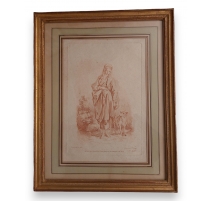 Sanguine "Bergère" par BOUCHER