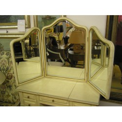  Miroir triptyque en bois laqué sur  Moinat SA  - Antiquités décoration