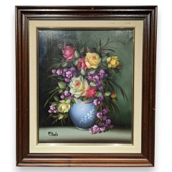 Tableau \"Bouquet de fleurs\" signé M. AVILS